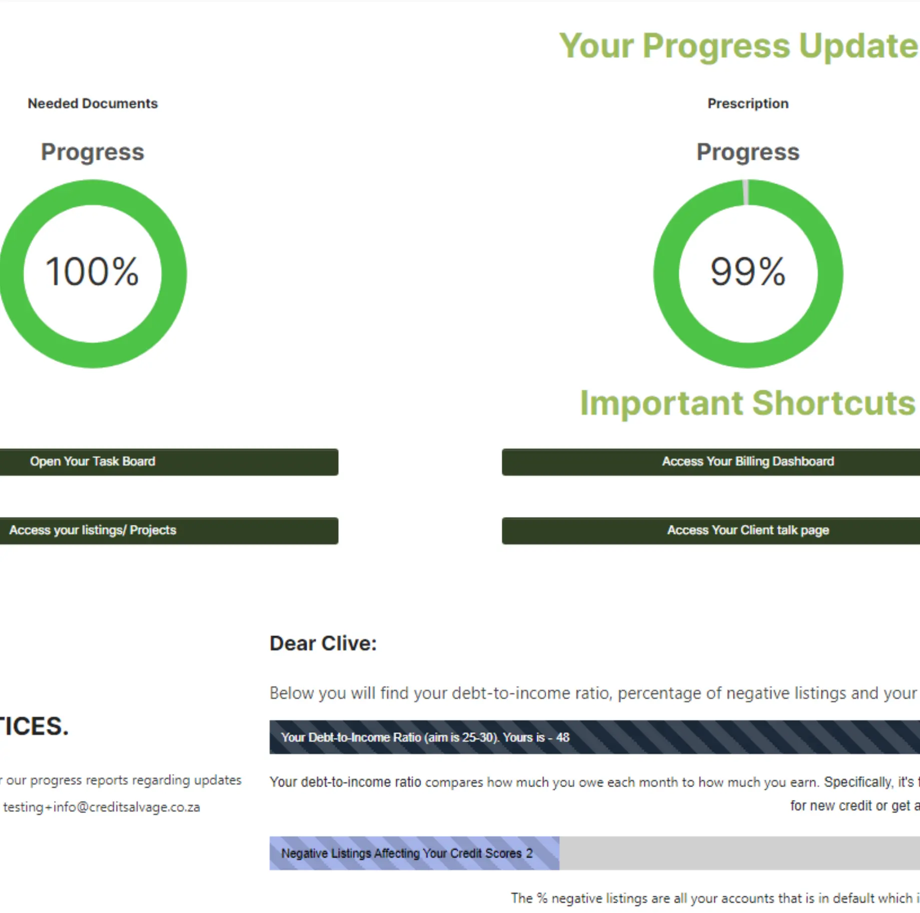 credit-salvage-customer-portal-page-2 Blacklisted Credit Bureau Clearance Credit Salvage